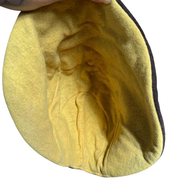 Vintage Brown Yellow Bonnet Style Hat - Picture 5 of 7